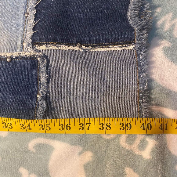 Iconic 90s Zana Di patchwork high waist bellbottoms jeans - Picture 13 of 14